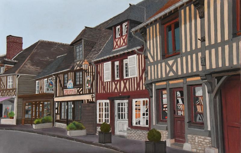 beuvron en auge.jpg - Pastel / size 70x45